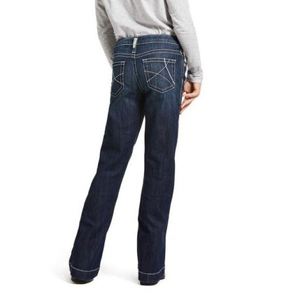 Ariat Girl’s Jeans Mid Rise Stretch Trouser Wide Leg Ella 10032311 - Ariat