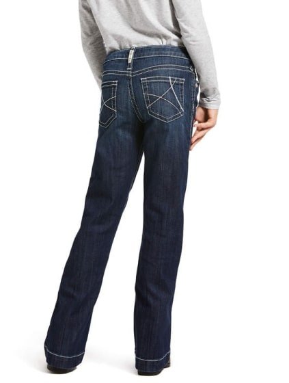 Ariat Girl’s Jeans Mid Rise Stretch Trouser Wide Leg Ella 10032311