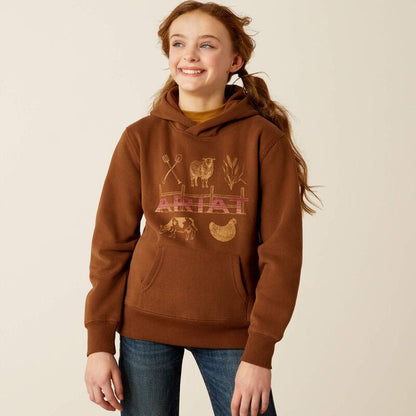 Ariat Girl's Ranch Collections Hoodie