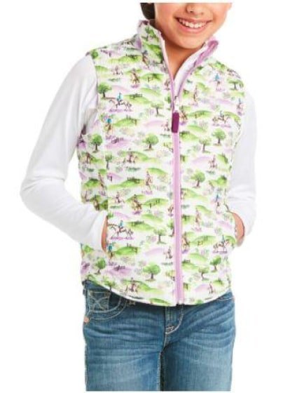 Ariat Girl's Vest Reversible Scene- Clearance