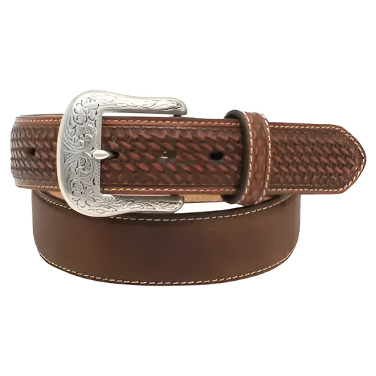 Ariat Men’s Belt 1.5" Basket Weave Side Studs weis-western-wear