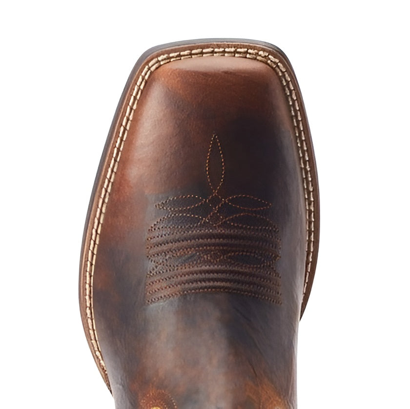 Ariat Men’s Cowboy Boots 11" Pay Window Cowhide Horseman Heel Wide Square Toe weis-western-wear