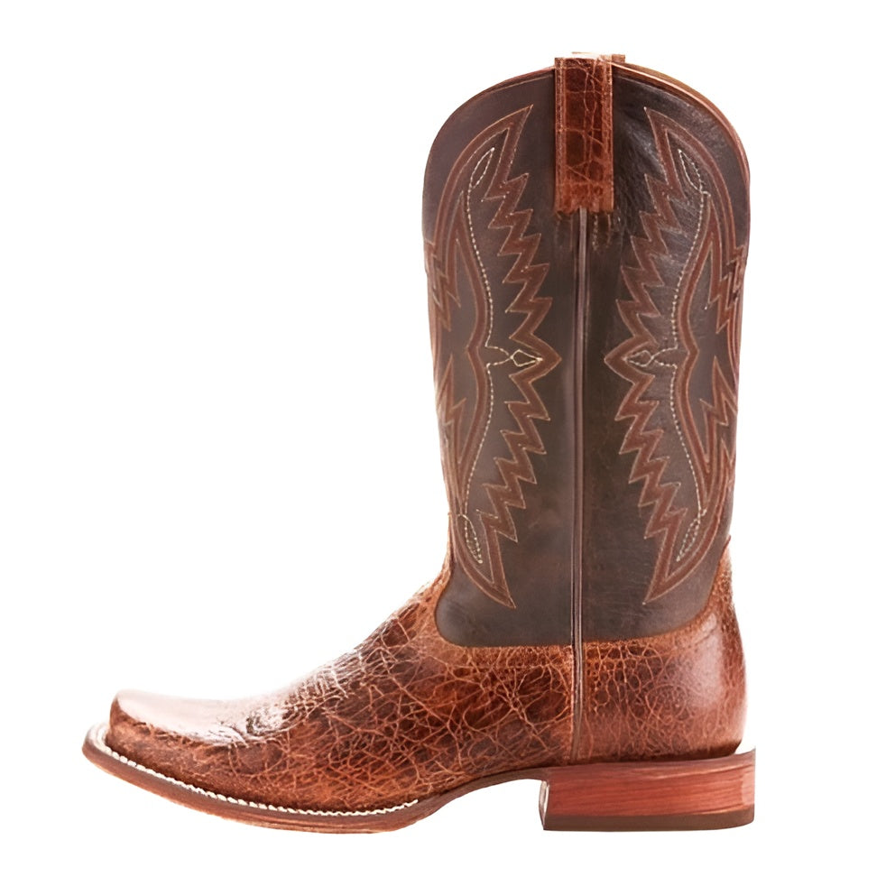 Ariat Men's Cowboy Boots Circuit Sidepass Leather Sole - CLEARANCE