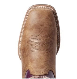 Ariat Men's Cowboy Boots Sport Teamster Brown/Purple Clearance