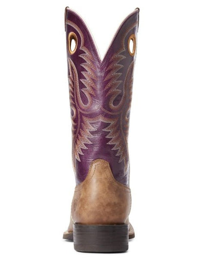 Ariat Men's Cowboy Boots Sport Teamster Brown/Purple Clearance