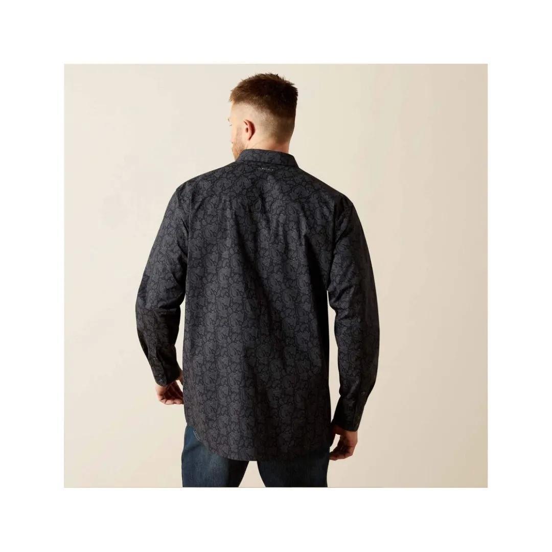 Ariat Men's Finnigan Long Sleeve Classic Fit Snap Shirt - Black Paisley weis-western-wear