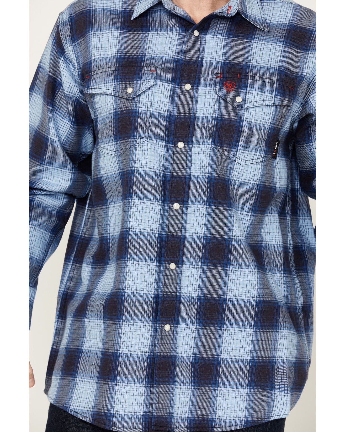 Ariat Men's Flame Resistant Bighorn Plaid Long Sleeve Shirt