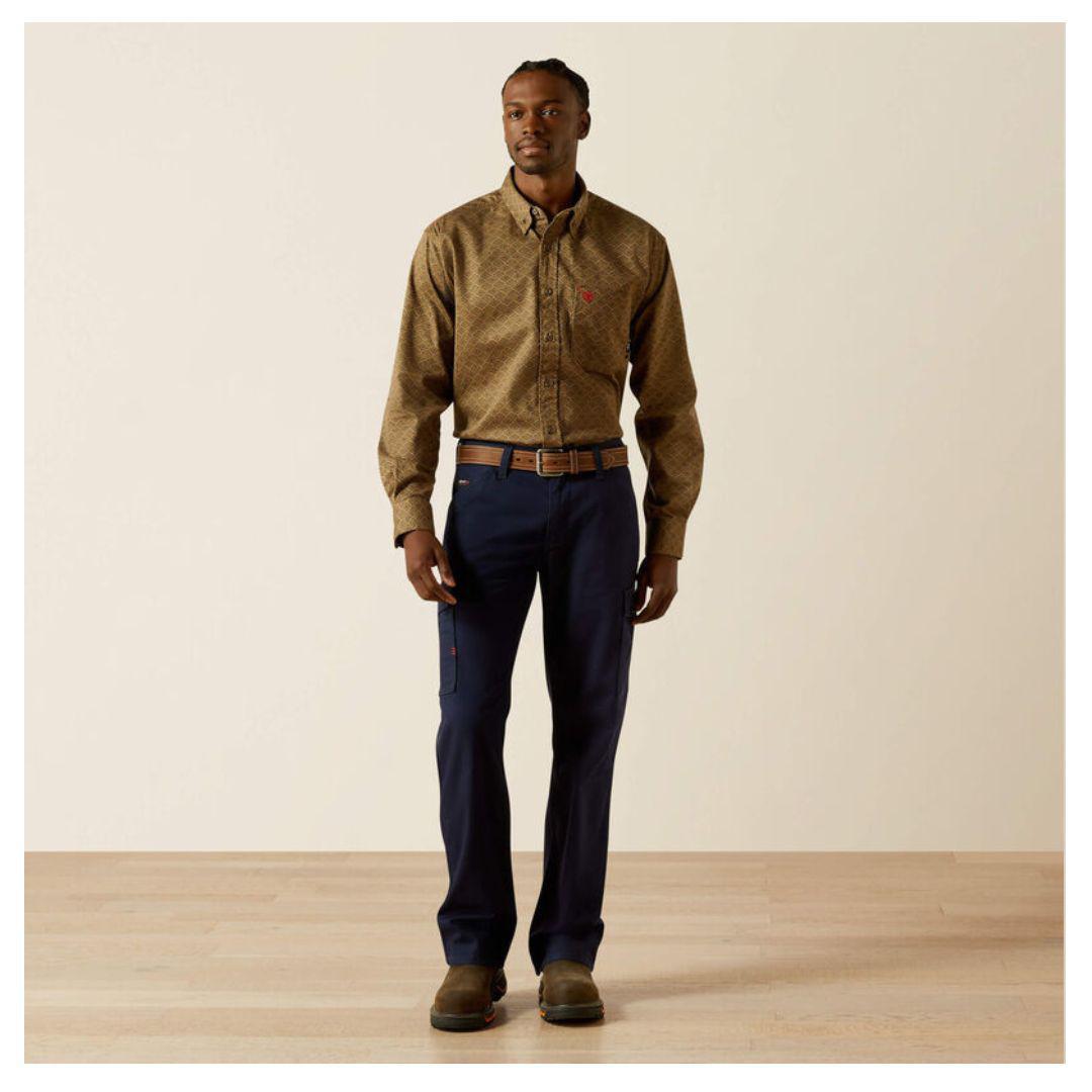 Ariat Men's Flame Resistant DENIRO Long sleeves Workshirt weis-western-wear