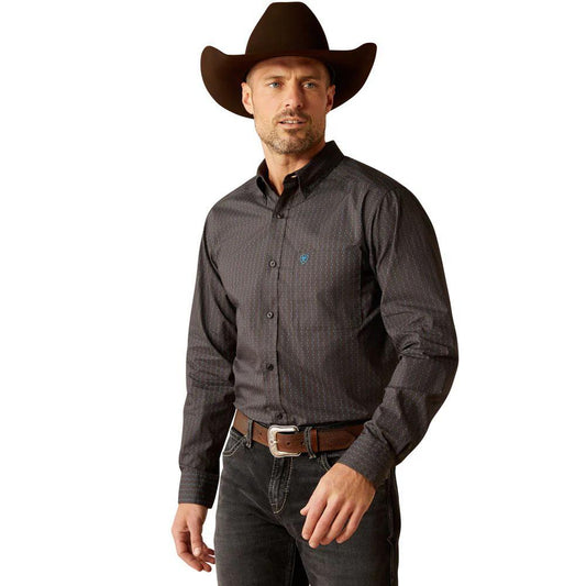 Ariat Men's Pompey Fitted Long Sleeve Button Down Shirt