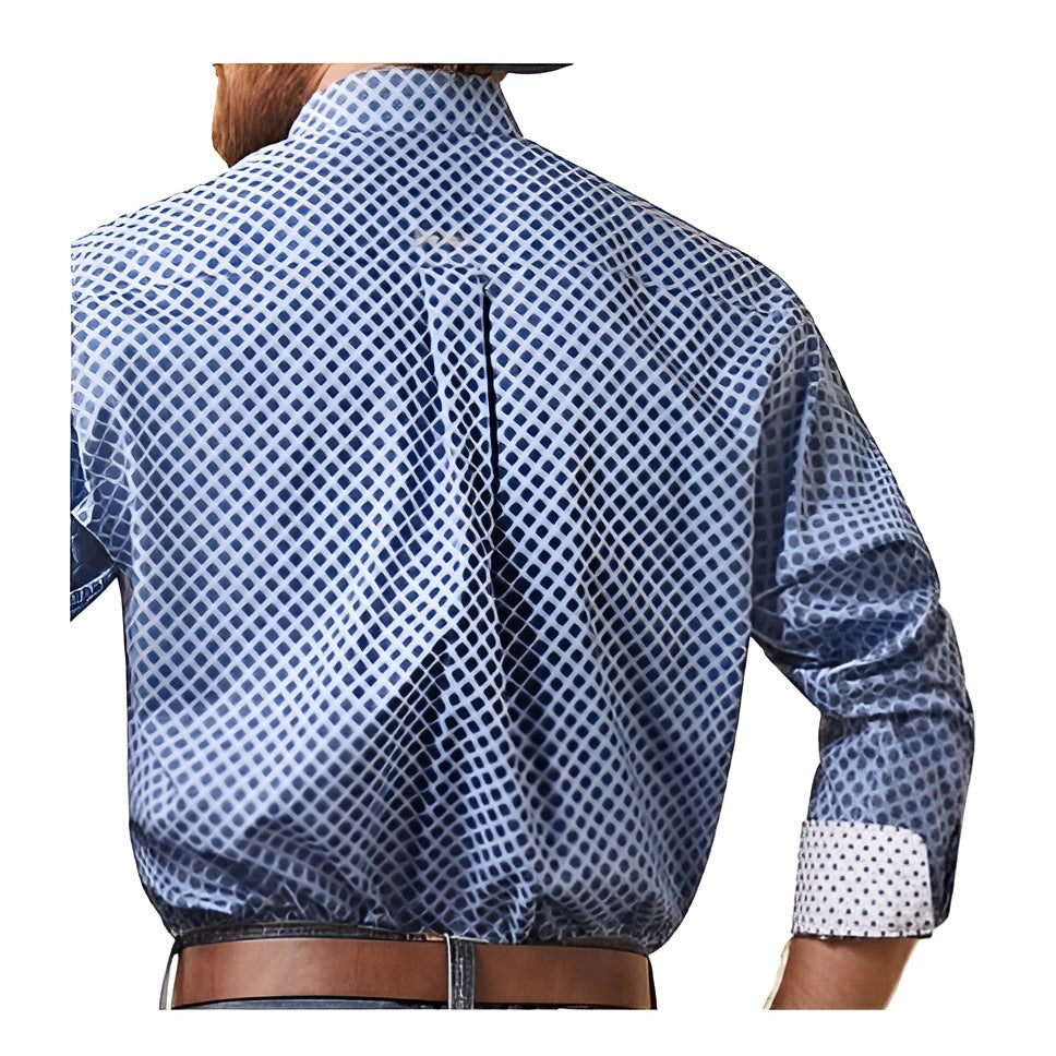 Ariat Men’s Shirt Casual Long Sleeve Classic Fit Wrinkle Free weis-western-wear