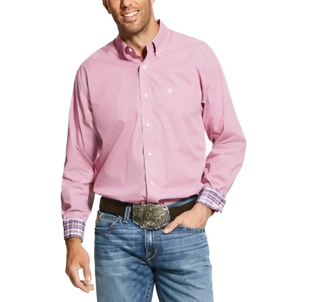 Ariat Men’s Shirt Casual Long Sleeve Wrinkle Free Button Down weis-western-wear