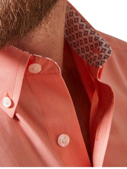 Ariat Men’s Shirt Casual Solid Pinpoint Oxford Classic weis-western-wear