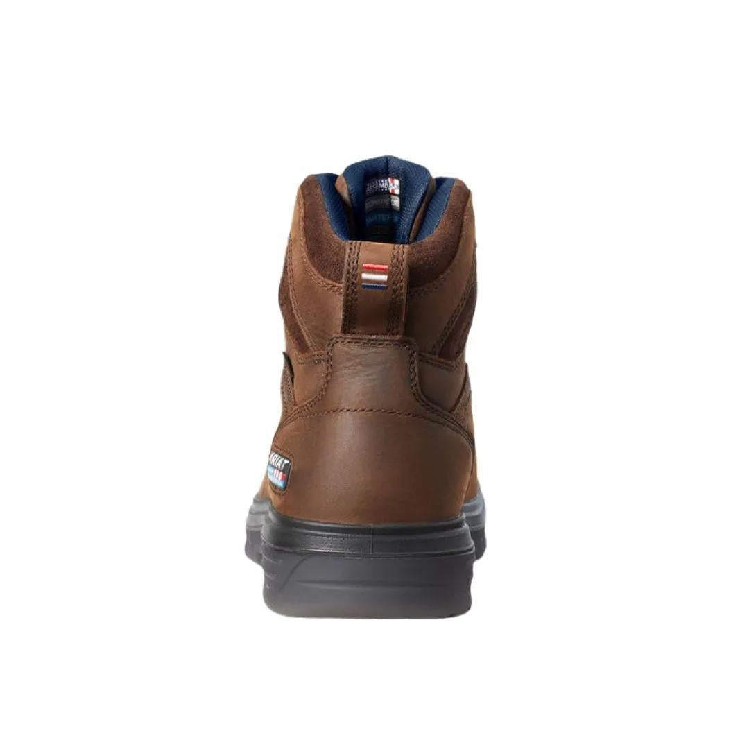 Ariat Men's Turbo USA Assembled 6" Waterproof Carbon Toe Work Boot