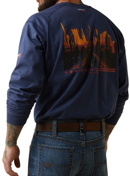 Ariat Men’s Work Shirt Flame Resistant Lightweight Henley weis-western-wear