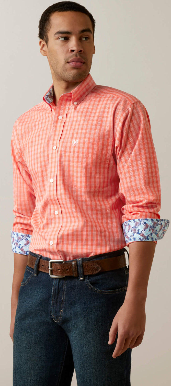 Ariat Men’s Wrinkle Free Winston Shirt -Clearance