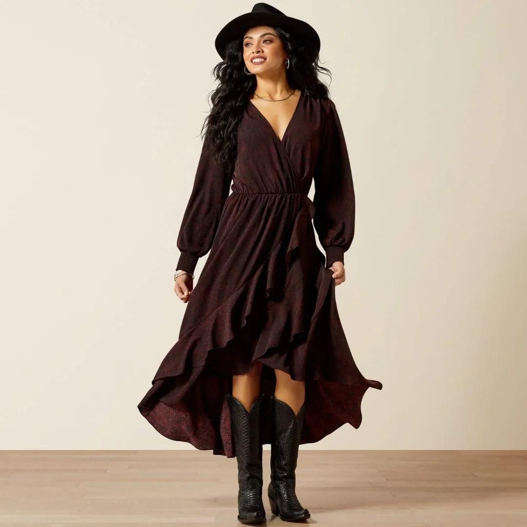 Ariat Women's Arizona Long Sleeve High-Low Dress