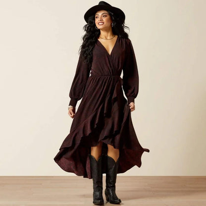 Ariat Women's Arizona Long Sleeve High-Low Dress