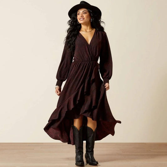 Ariat Women's Arizona Long Sleeve High-Low Dress
