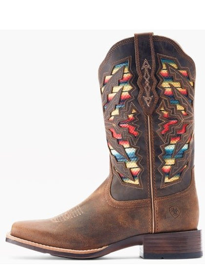Ariat Women’s Cowgirl Boots 11" Laney Ventek Cooling Horseman Heel Wide Square Toe -Clearance