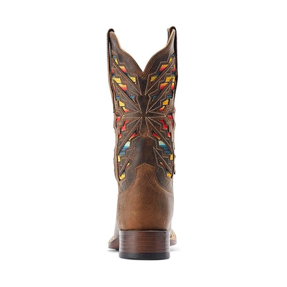 Ariat Women’s Cowgirl Boots 11" Laney Ventek Cooling Horseman Heel Wide Square Toe 10044444