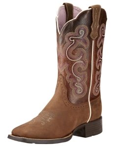 Ariat Women’s Cowgirl Boots Quickdraw 11" Wide Square Toe weis-western-wear