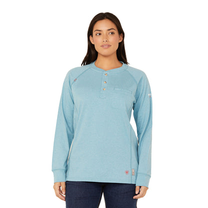 Ariat Women's FR AIR Henley Long Sleeve Top 10048788