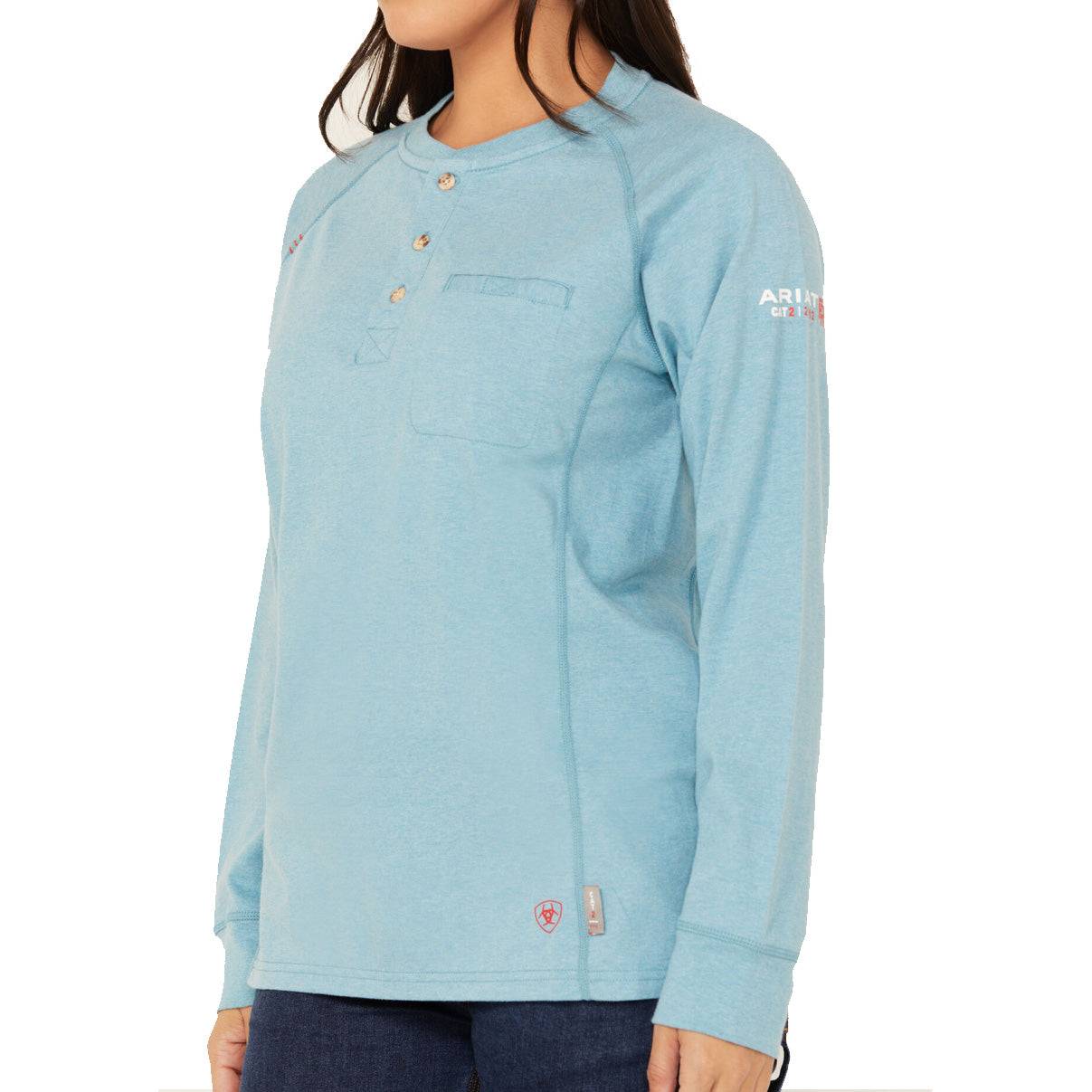 Ariat Women's FR AIR Henley Long Sleeve Top 10048788