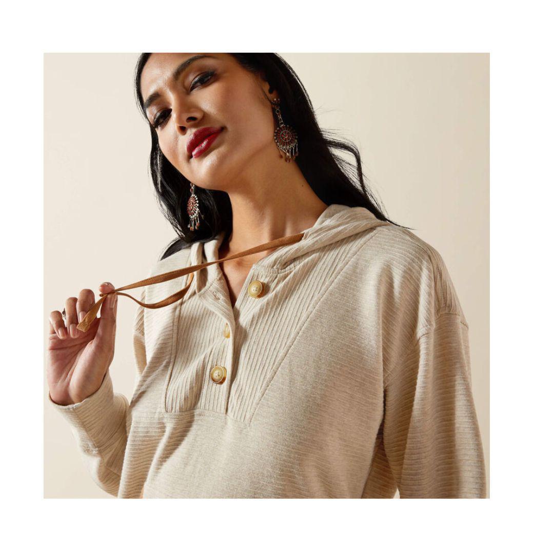 Ariat Women's Ottoman Hoodie - OATMEAL HEATHER weis-western-wear