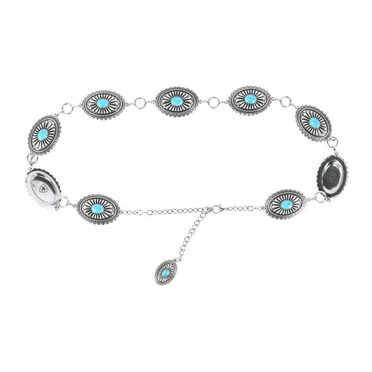 Ariat Women's Turquoise Concho Chain Belt