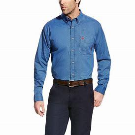 Ariat Work Men's Shirt Flame Resistant Burleigh 10022336-Clearance