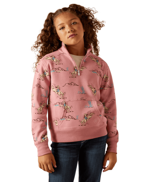 Ariat Youth 1/4 Zip Youth Bronc Sweatshirt weis-western-wear