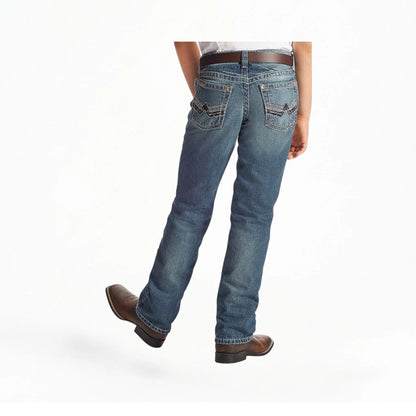 Ariat Boy's B5 Slim Charger Stackable Straight Leg Jeans