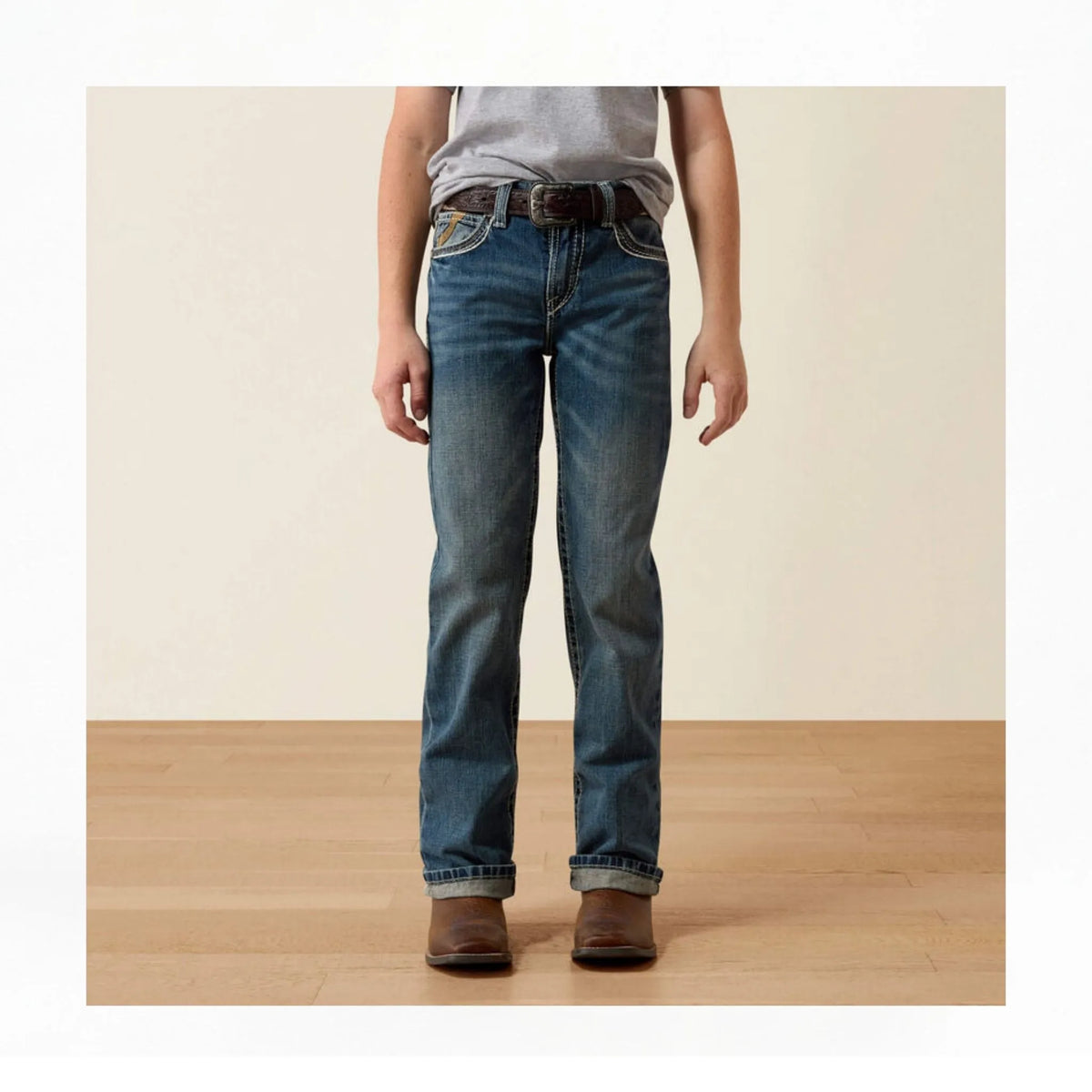 Ariat Boys B4 Coltrane Boot Cut Jeans Relaxed