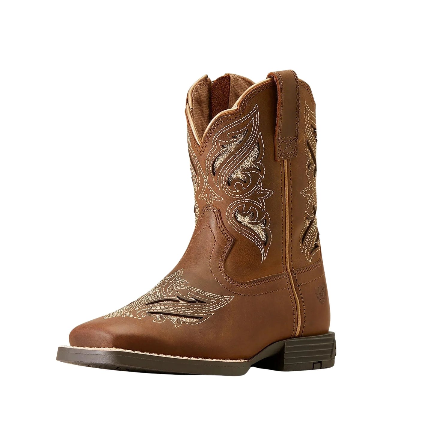 Ariat Children Girl's Round Up Bliss Sassy Brown Western Boot