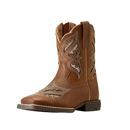 Ariat Children Girl's Round Up Bliss Sassy Brown Western Boot
