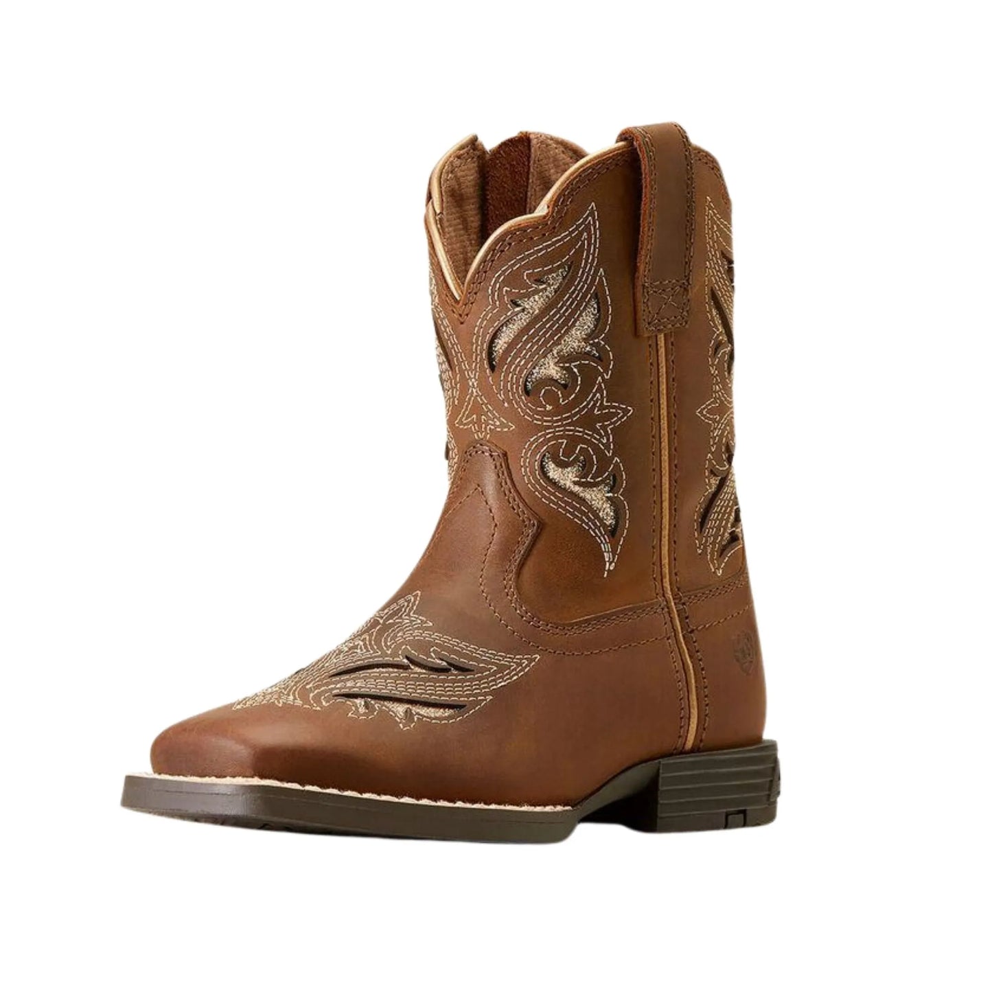 Ariat Children Girl's Round Up Bliss Sassy Brown Western Boot