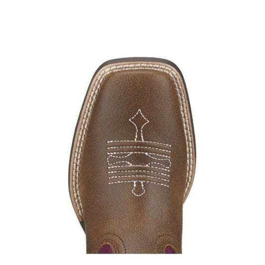 Ariat Girl's Cowgirl Boot 8" Tombstone Wide Square Toe