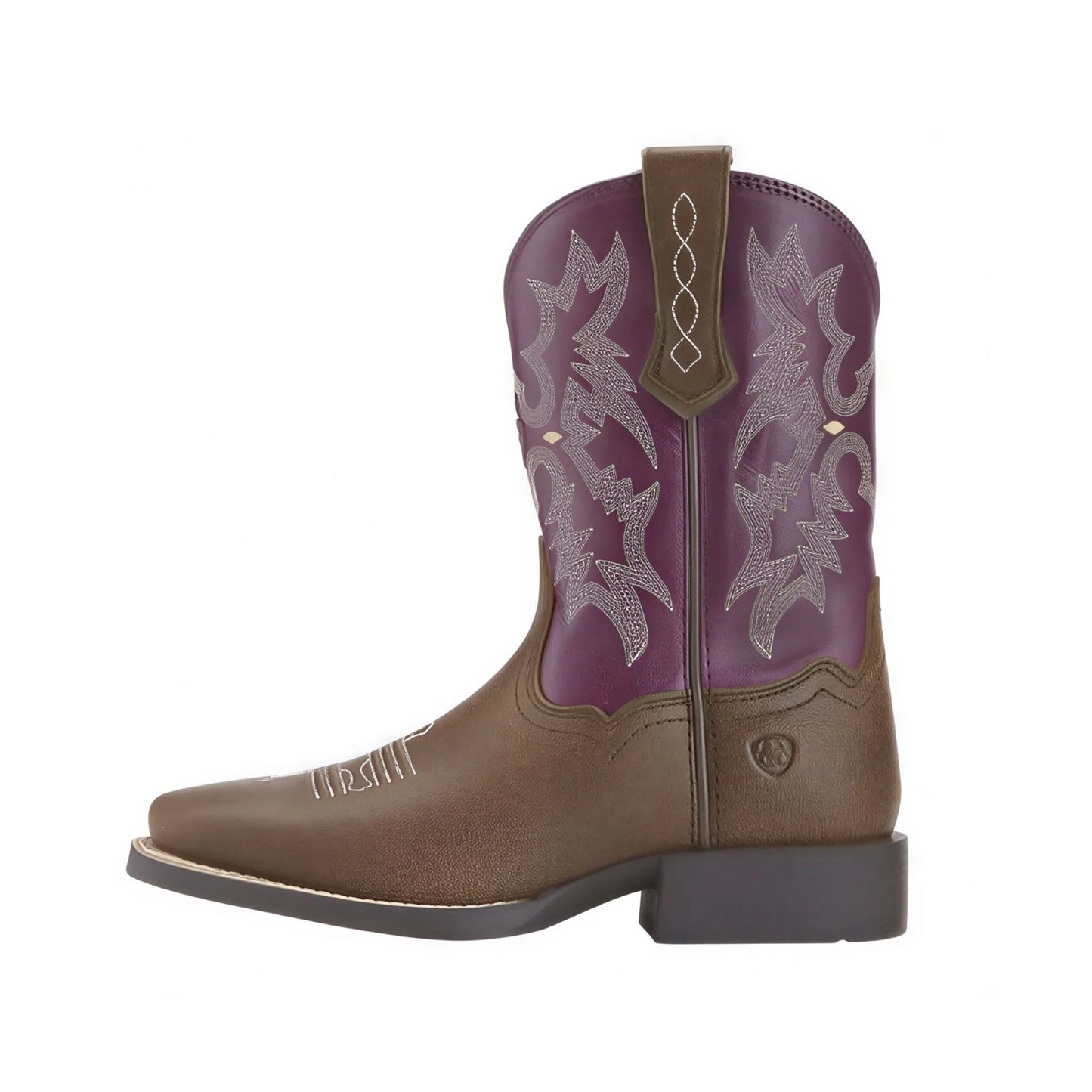 Ariat Girl's Cowgirl Boot 8" Tombstone Wide Square Toe