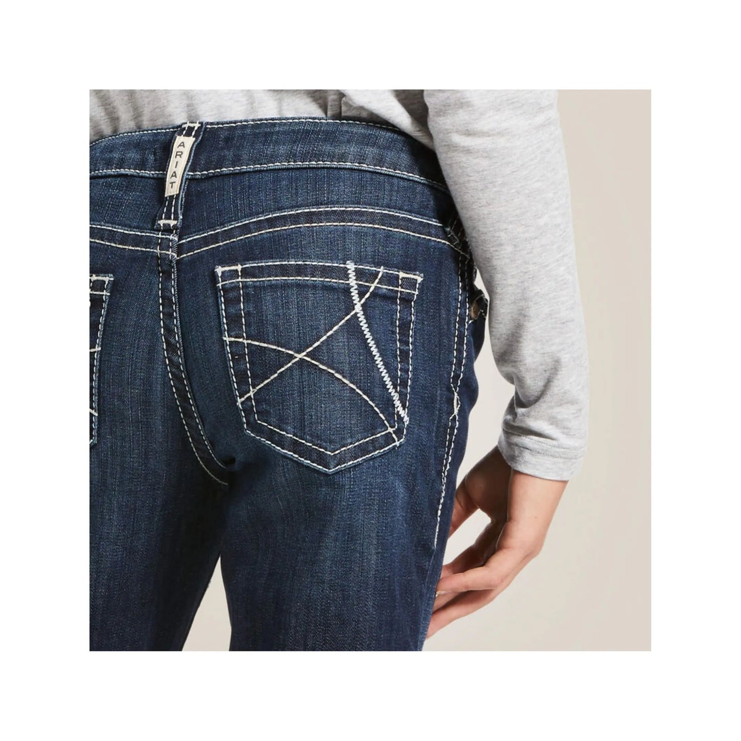 Ariat Girl’s Jeans Mid Rise Stretch Trouser Wide Leg Ella