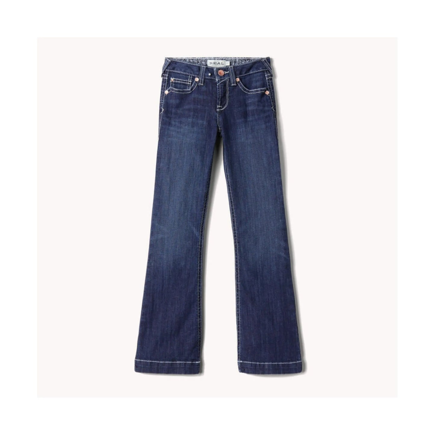 Ariat Girl’s Jeans Mid Rise Stretch Trouser Wide Leg Ella