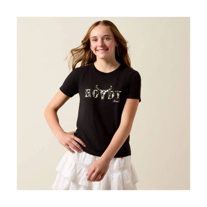 Ariat Girl's Rowdy Cow Skull T-Shirt