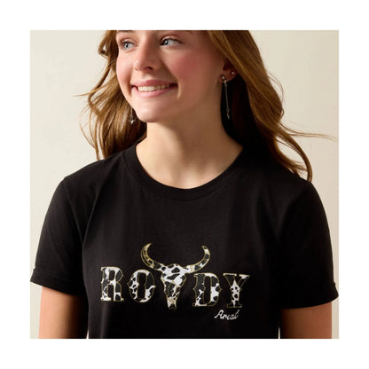 Ariat Girl's Rowdy Cow Skull T-Shirt