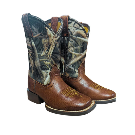 Ariat Kid’s Cowboy Boots Quickdraw Camo 10015389 -Clearance