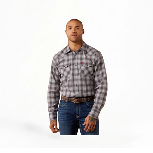 Ariat Men's Flame-Resistant Rob Snap Long Sleeve Work Shirt