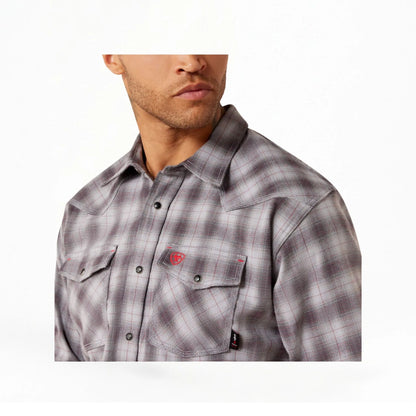 Ariat Men's Flame-Resistant Rob Snap Long Sleeve Work Shirt