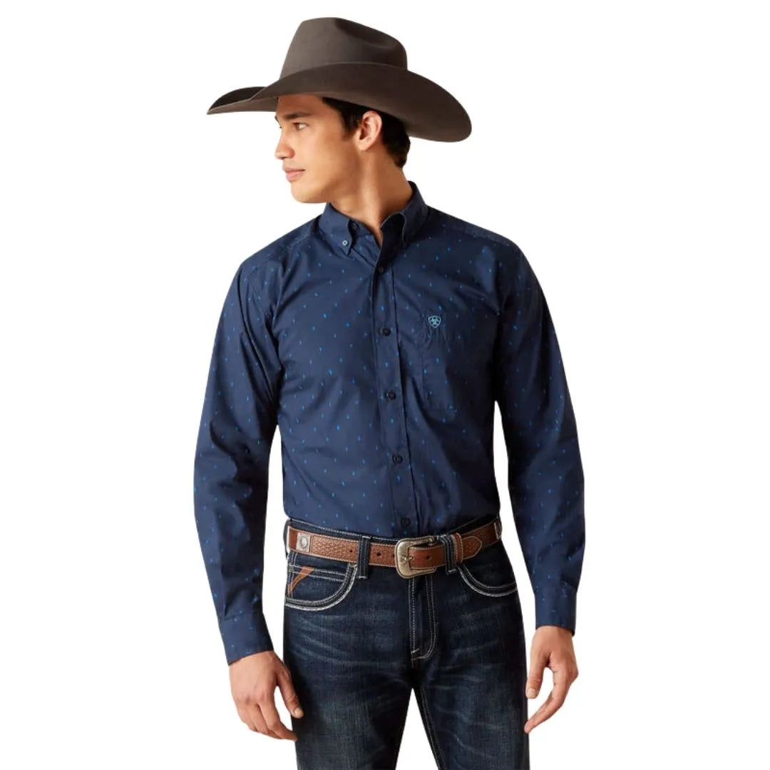 Ariat Men's Pollerd Fitted Shirt weis-western-wear