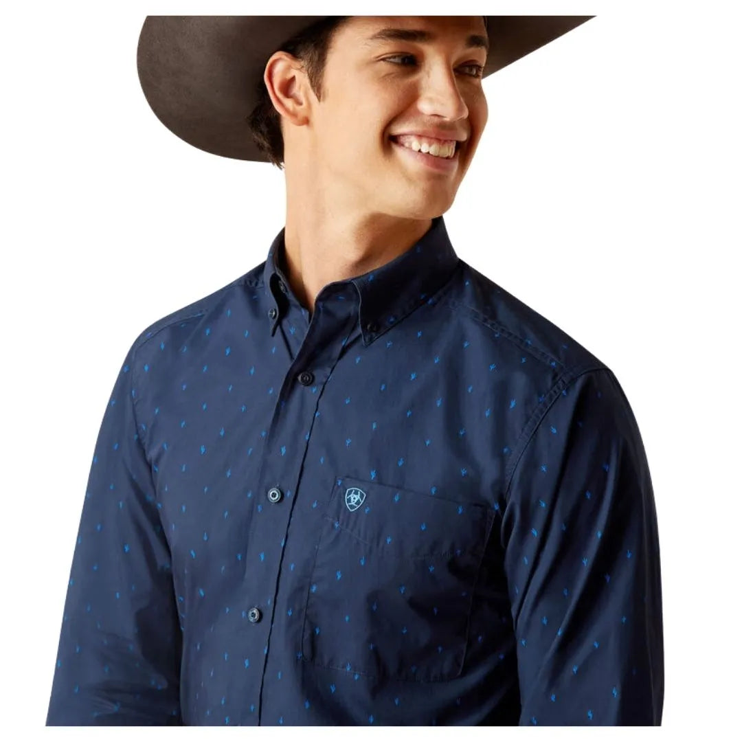 Ariat Men's Pollerd Fitted Shirt weis-western-wear