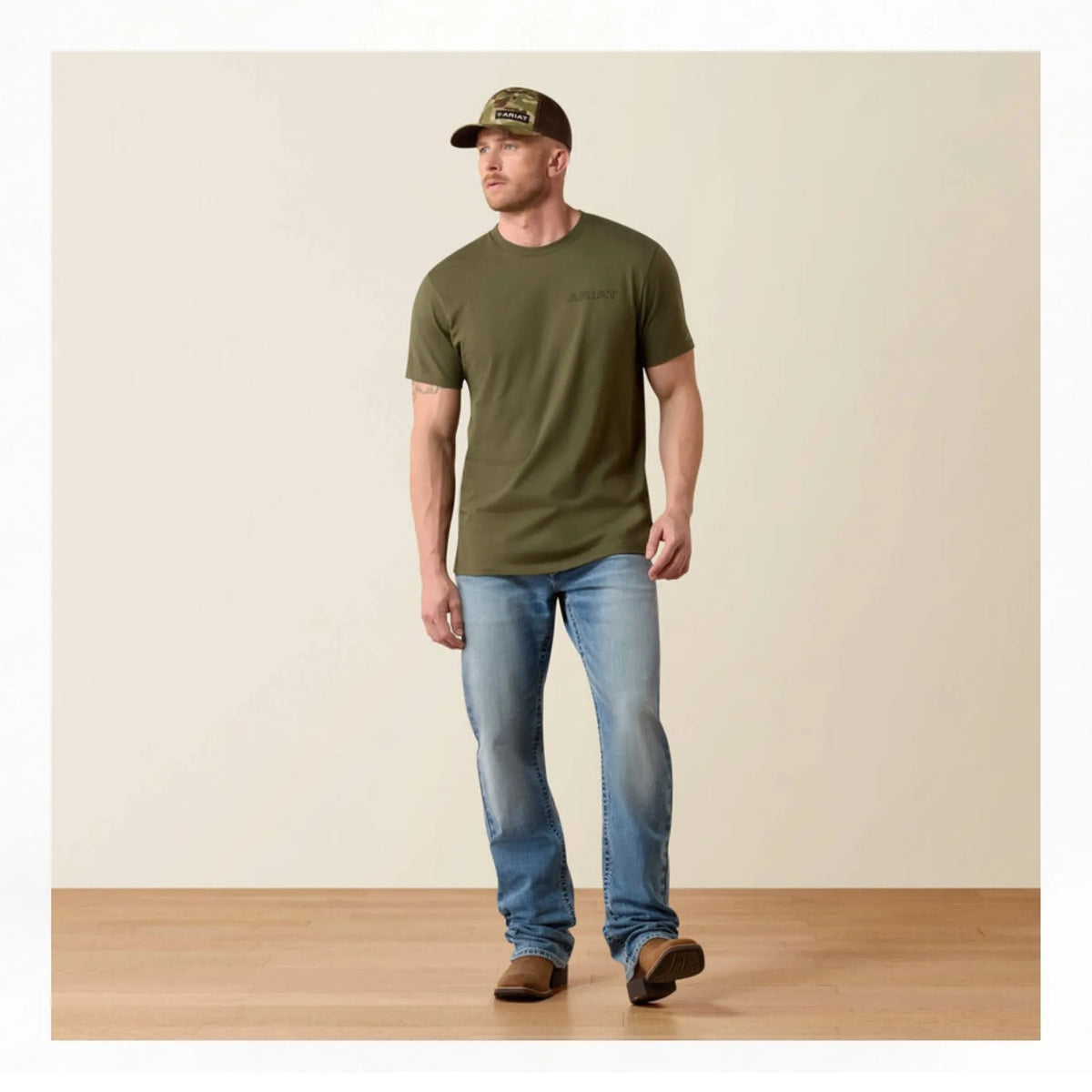 Ariat Men's Green Rust Serape Shield T-Shirt
