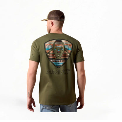 Ariat Men's Green Rust Serape Shield T-Shirt