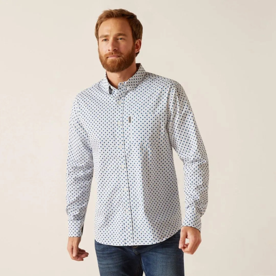 Ariat Men's Mac Stretch Modern Fit Shirt weis-western-wear
